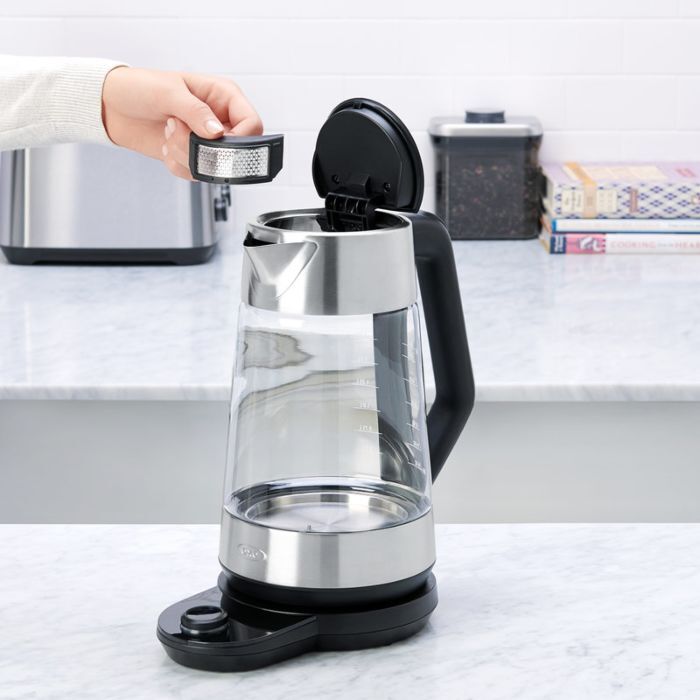 Oxo glass kettle top